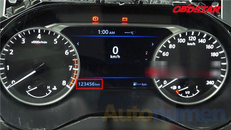 2019 Nissan Teana Mileage Calibration via Obdstar x300 DP Plus-12 (2)