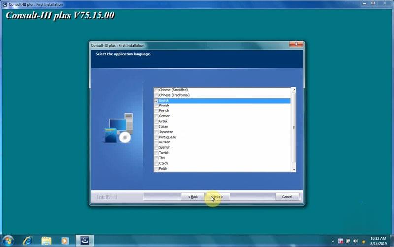 How to install Nissan Consult III PLUS 75.15.00 Software Driver and Patch-7 (2)