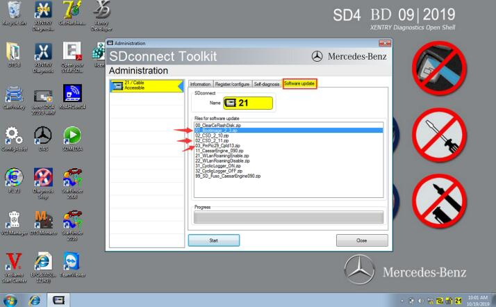 How to update MB SD Connect C4 C5-6